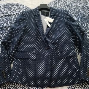 J crew polka dot blazer- new with tags